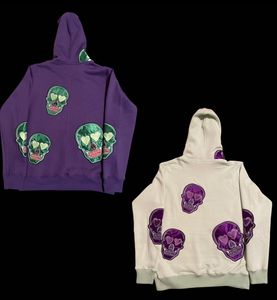 Ensemble de deux pièces de survêtements lourds pour hommes personnalisés par OEM ensembles de pantalons de survêtement avec patch de broderie et de sweat à capuche délavé à l'acide - Product Image 4