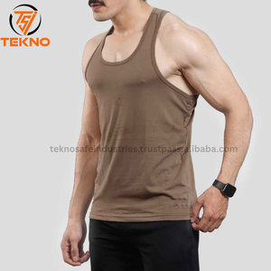 เสื้อกล้ามออกกำลังกายผ้าฝ้ายระบายอากาศได้ดีสำหรับผู้ชายเสื้อกล้ามออกกำลังกายเล่นกีฬาฤดูร้อน - Product Image 3