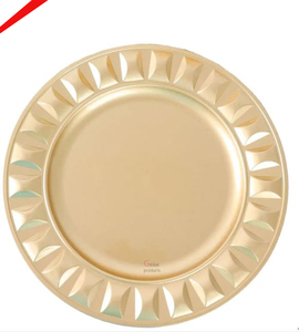 most demanding golden finished round shape <b>charger</b> <b>plate</b> for hotel restaurant and bar - Product Image 2