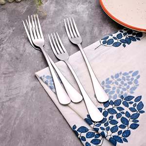Mini Snappy Luxury Silver <b>Forks</b> (Set of 4) Small Metal Dinner and Fruit <b>Forks</b> with Tableware for Home and Restaurant Use - Product Image 6