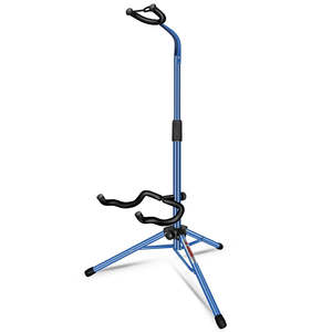 Support de Guitare 5 Cœurs Réglable sur Pied Robuste avec Support de Manche pour Guitares Acoustiques, Électriques, Classiques et Basses - Product Image 1
