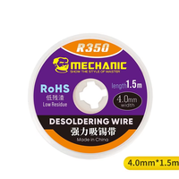 MÉCANICIEN R350 1.0/1.5/2.0/2.5/3.0/3.5/4.0mm largeur 1.5m longueur dessoudage tresse soudure dissolvant pur cuivre soudure mèche fil cordon