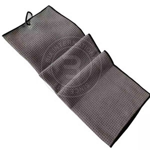 Toalla de golf tipo waffle de alta calidad, suave, absorbente y duradera, para accesorios de golf, en oferta online. - Product Image 4