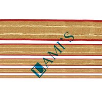 Tresse liturgique personnalisée à rayures dorées et vertes, garniture en dentelle en gros, tresse en gallon avec fils métalliques