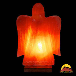 Lampes de sel en forme d'angle en matériaux organiques, accessoires écologiques, lampes de sel sculptées de haute qualité, sel de l'Himalaya artisanal SUAZ - Product Image 2