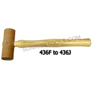 Potente hidráulico RAW HIDE MALLET NATURAL Gira como nuevo nuevamente si termina en la muela después de un uso prolongado - Product Image 2