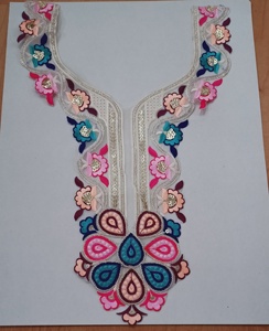 Patchs de col de cou brodés en polyester géométrique audacieux Style à coudre Streetwear pour vêtements - Product Image 5