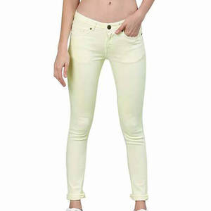 Meilleur fournisseur de pantalons en jean pour femmes à prix raisonnable, pantalons droits taille haute pour femmes - Product Image 1