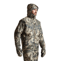 Veste de chasse d'hiver pour homme, 100% polyester, personnalisable, nouveau style, haute qualité, toile, capuche amovible, respirante, pour adultes
