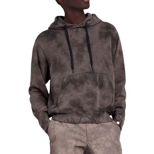 Fait sur mesure surdimensionné haute qualité acide pierre lavé hommes sweats à capuche basique coton mélangé nouveauté acide lavage à capuche pour hommes 2026 - Product Image 4