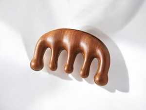 Custom Logo Polished Durable Wooden Massage <b>Hair</b> Comb Handmade Natural Wood <b>Scalp</b> <b>Massager</b> for Professional Salon Use - Product Image 3