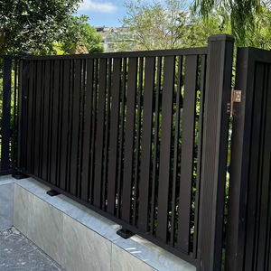 Valla de Seguridad para Patio Pequeño de Lujo, Barandilla de Aleación de Aluminio, Madera Tratada Térmicamente, Recubrimiento de PVC Ecológico, para <span class=keywords><strong>Villas</strong></span> Privadas - Product Image 4