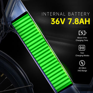 電動バイク大人用電動バイク700Cファットタイヤ電動バイクEUウェアハウス36V 7.8AH 50KMレジャーオフロード - Product Image 2