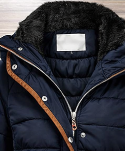 Veste matelassée unisexe avec capuche en fausse fourrure |   Manteau d'hiver chaud |   Vêtements d'extérieur isolés slim fit - Product Image 4