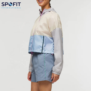 เสื้อแจ็กเก็ตกันลมแบบครอปของผู้หญิง2025ใหม่สำหรับฤดูหนาวเล่นกีฬากันน้ำได้มีลายปัก - Product Image 3