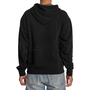Pull à capuche imprimé motif solide thermique en gros 100% coton pull à capuche pour hommes hiver polaire avec logo personnalisé - Product Image 3