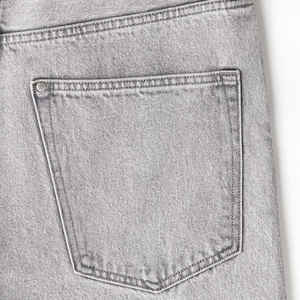 กางเกงยีนส์ขาสั้นผ้าเดนิมสำหรับผู้ชายกางเกงขาสั้นแนวสตรีทผ้าเดนิมผ้าฝ้าย100% สำหรับฤดูร้อน - Product Image 2