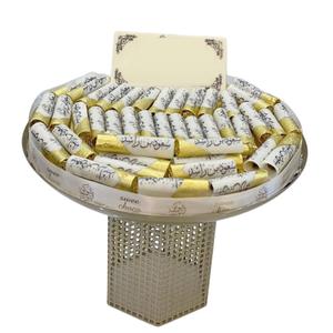 Cuenco de chocolate de mesa Vintage para el hogar Metal hecho a mano con cuenco de servicio pulido dorado para bodas u ocasiones especiales - Product Image 4