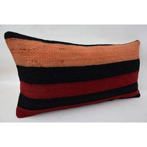 Almohada de lana con estampado Vintage rojo, ropa de cama tradicional suave de 12x24 pulgadas para dormitorio y sofá, tela tejida de casa - Product Image 2