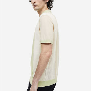 Pullover uni à la mode pour hommes Chemises grande taille coupe ajustée Polos décontractés à manches longues pour hommes - Product Image 5