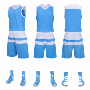 Vêtements de sport de basket-ball personnalisables pour hommes Maillot en maille imprimé avec logo de l'équipe Uniforme de basket-ball en stock service OEM - Product Image 6