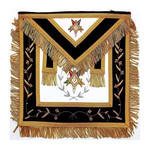 Tablier Regalia fait main avec finition lisse à point fin et bordure décorative conçu pour l'uniforme de cérémonie et les occasions rituelles - Product Image 5