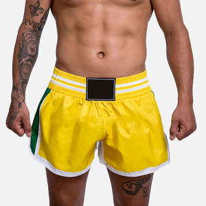 กางเกงมวยไทยขายดี คุณภาพสูง 100% โพลีเอสเตอร์ กางเกงชกมวย กางเกงคิกบ็อกซิ่ง กางเกงมวยไทย กางเกง MMA - Product Image 1