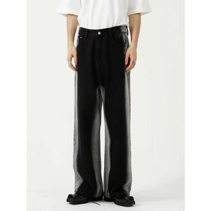 Custom <b>Embroidered</b> <b>Men</b> Denim <b>Jeans</b> Slim Straight Fit Fashion Streetwear Comfortable Soft Cotton Bulk Supply Factory - Product Image 2