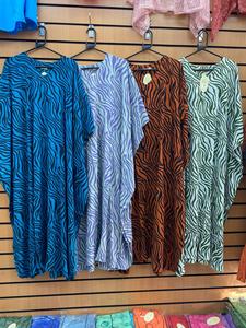 Alta moda ligero tamaño libre Bali caftán vestido para mujer ropa vacaciones noche fiesta Bikini cubrir caftán colorido - Product Image 5