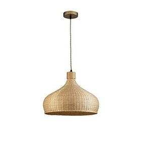 Lámpara de Techo Colgante LED Hecha a Mano de Hierro y Ratán para Dormitorio, Pantalla de Cesta Tejida - ¡Gran Oferta! - Product Image 5