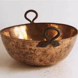 Antique Finish Copper Round Feet <b>Bath</b> Soak Tub Massage Bowl <b>Portable</b> Sustainable Copper Massage Spa Centre Pedicure herbal Bowl - Product Image 6