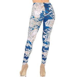 2022 Leggings deportivos para mujer con cintura tejida sublimada para Yoga Gym Running Fitness - Product Image 6