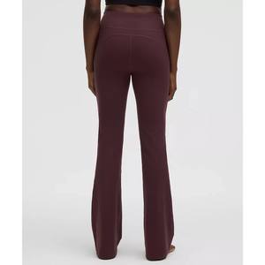 Leggings évasés Chic pour femmes taille élastique Leggings de Yoga pantalons d'entraînement confortables en gros Oem Odm - Product Image 2