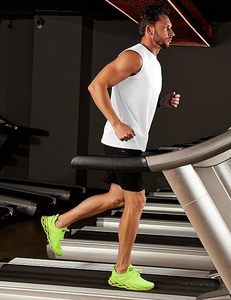 Chaleco deportivo para hombre, camiseta de gimnasio de entrenamiento atlético sin mangas, transpirable, ligero, tejido de secado rápido, ropa deportiva para entrenamiento físico - Product Image 3