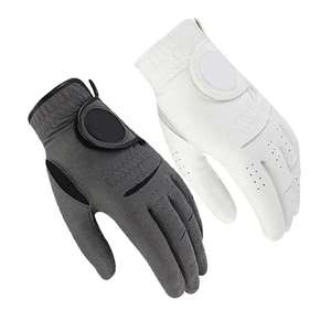 Gants de golf en gros 100% Cabretta cuir Logo personnalisé Oem Protection UV doux couleur hommes gaucher gants de golf en cuir - Product Image 1