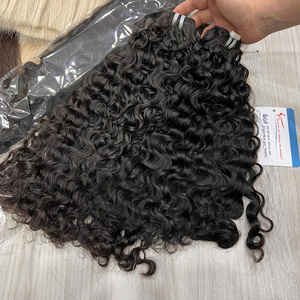Extension de cheveux humains vietnamiens Big Fuzz bouclés trame de cheveux faisceaux de cheveux boucles birmanes vente en gros - Product Image 4
