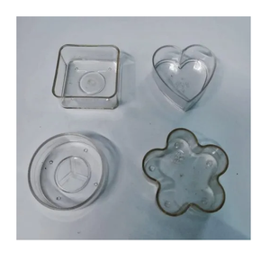 Fournitures de fabrication de bougies bricolage en polycarbonate transparent-Bougeoirs réutilisables Non toxiques Mariages écologiques Noël - Product Image 5