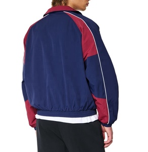 แจ็กเก็ตกันลมฮิปฮอปกันลมสไตล์วินเทจผ้าปะต่อสี - Product Image 3