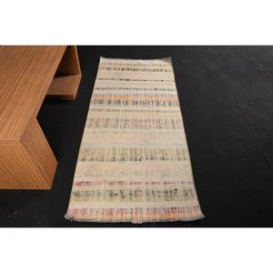 Tapis Turc Moderne Vintage 26X57 pieds Beige Patchwork Design Salle à Manger 10mm Laine Eco-friendly Traditionnel Latex Teens Cars - Product Image 1