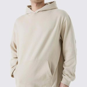 Men's Custom 100% Cotton Sun Faded Hooded Pullover <b>Sweater</b> Crop Boxy French Terry Hoodie Oversized Fit Winter Season - Product Image 5