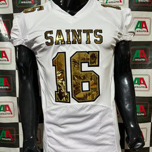 Maillot de football américain fan jersey parent sublimation attirail sergé broderie grande taille personnalisé usine pakistan vraies photos - Product Image 3