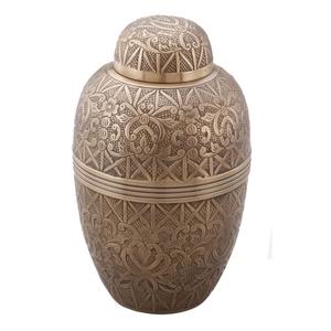 Vente chaude belle urne en métal de style américain faite à la main pour la crémation nouveau vase de fournitures funéraires inférieur pour le stockage des cendres humaines - Product Image 6