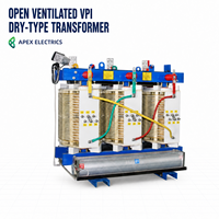 Transformateur à noyau amorphe VPI à bobinage ouvert de type sec APEX 75-2500 kVA pour les énergies renouvelables, les bâtiments commerciaux et les projets EPC