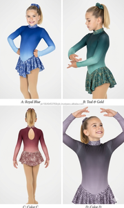 Ice Skating Uniform Custom Sublimation <b>Dragon</b> Print Figure Skating <b>Dress</b> Professional Training Tutu Skirts Unisex Adults - Product Image 2