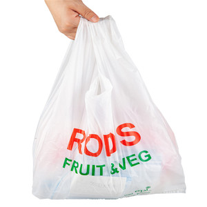 Vietnam Manufacturer White Plastic Singlet Handle <b>Bags</b> | Custom Logo - Product Image 4