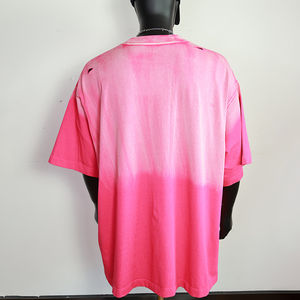 T-shirts personnalisés en gros pour hommes, 180 g/m², haute qualité, coupe oversize, impression de logo, vierges, 100 % coton, pour l'extérieur, avec logo personnalisé - Product Image 5