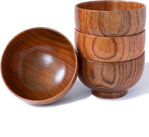 Bol à salade jetable en bois naturel écologique en gros pour la maison et les restaurants - Product Image 4