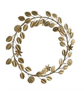 Guirnalda personalizable, Metal dorado, acento decorativo, diseño Simple elegante para el hogar, pared de salón, estilo Interior moderno, India - Product Image 3