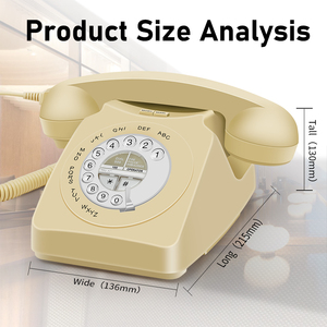 Telefono <span class=keywords><strong>Vintage</strong></span> Antico di Design Eccellente, Telefono Rotativo Retrò, Vendita Diretta dalla Fabbrica - Product Image 3