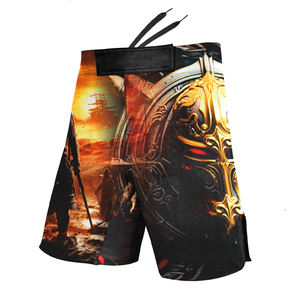 Pantalones cortos de Muay Thai de diseño personalizado de talla grande 2024, pantalones cortos de boxeo de gimnasio MMA de alta calidad para hombres - Product Image 4